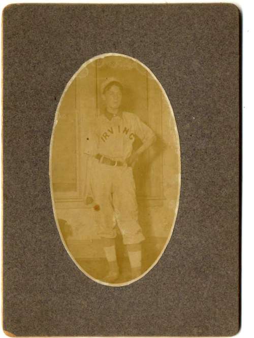 1890s BB Player Irving Team Cabinet